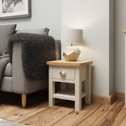 Roman 1 Drawer Lamp Table