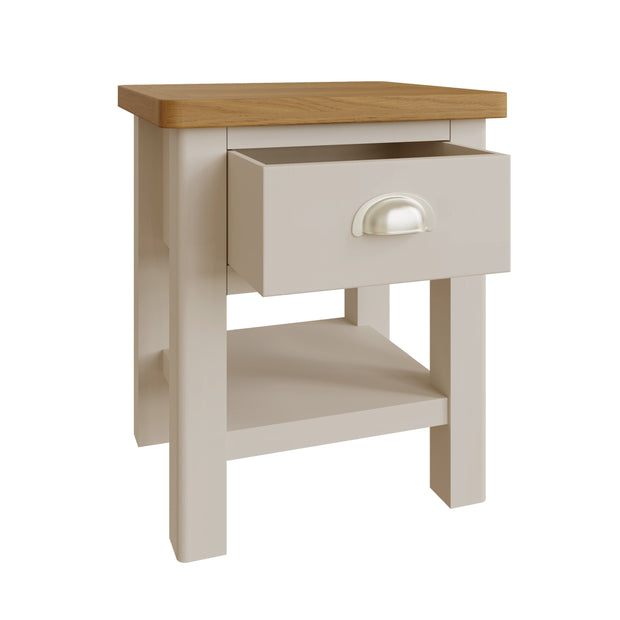 Roman 1 Drawer Lamp Table