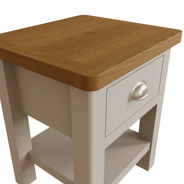 Roman 1 Drawer Lamp Table