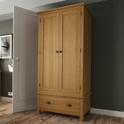 Roman 2 Door 1 Drawer Double Wardrobe