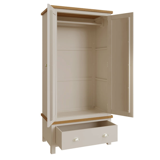 Roman 2 Door 1 Drawer Double Wardrobe