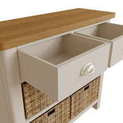 Roman 2 Drawer 4 Basket Side Unit