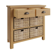 Roman 2 Drawer 4 Basket Side Unit