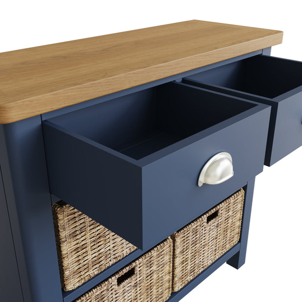 Roman 2 Drawer 4 Basket Side Unit