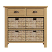 Roman 2 Drawer 4 Basket Side Unit