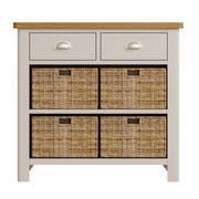 Roman 2 Drawer 4 Basket Side Unit