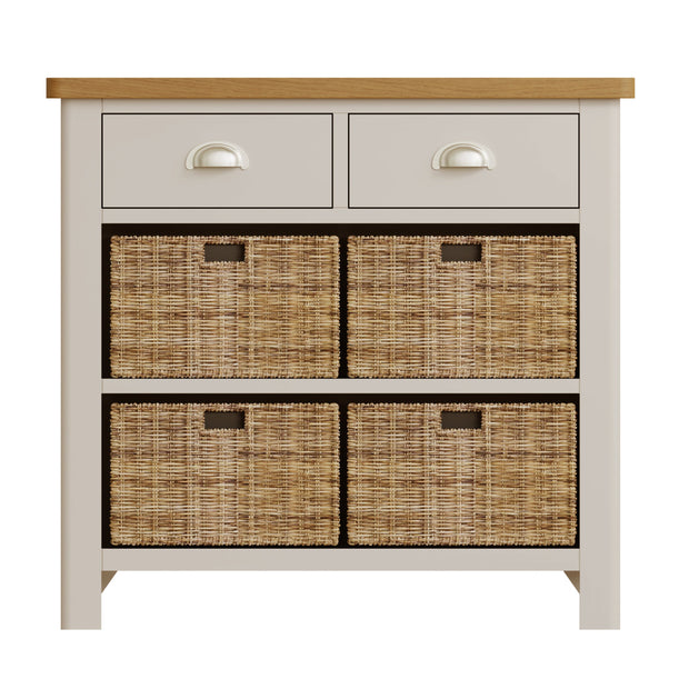 Roman 2 Drawer 4 Basket Side Unit