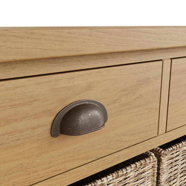 Roman 2 Drawer 4 Basket Side Unit