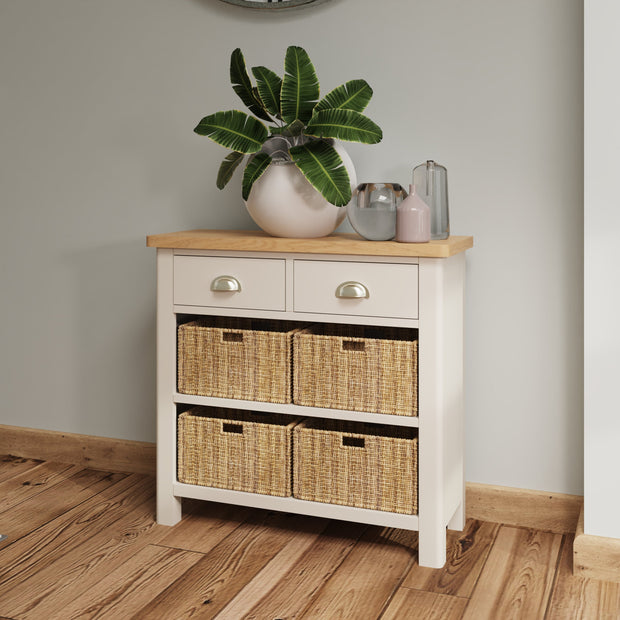 Roman 2 Drawer 4 Basket Side Unit