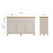 Roman 3 Door 3 Drawer Sideboard