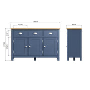 Roman 3 Door 3 Drawer Sideboard