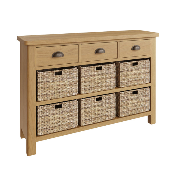 Roman 3 Drawer 6 Basket Side Unit