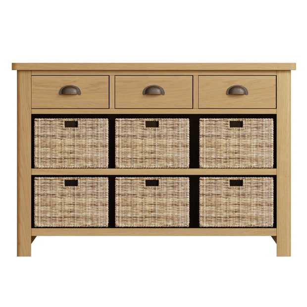 Roman 3 Drawer 6 Basket Side Unit