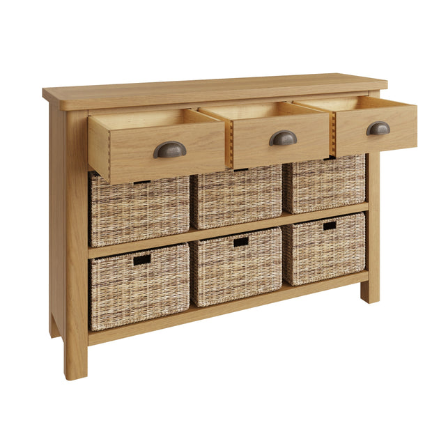 Roman 3 Drawer 6 Basket Side Unit