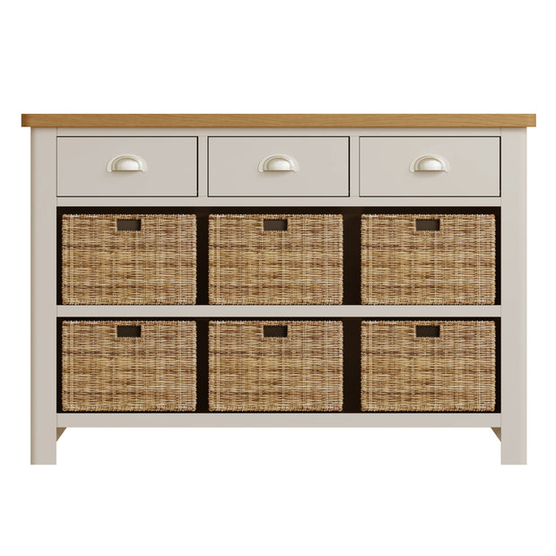 Roman 3 Drawer 6 Basket Side Unit