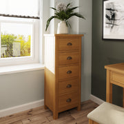 Roman 5 Drawer Wellington Chest of Drawers