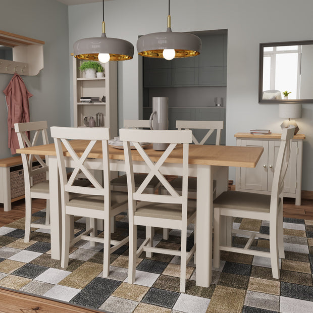 Roman Butterfly Extending Dining Table - 1.2m