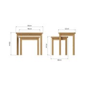 Roman Nest of 2 Tables