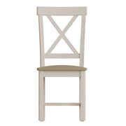 Roman Upholstered Cross Back Chair (Set of 2)