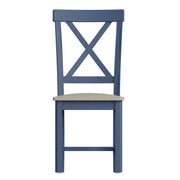 Roman Upholstered Cross Back Chair (Set of 2)