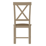 Roman Upholstered Cross Back Chair (Set of 2)