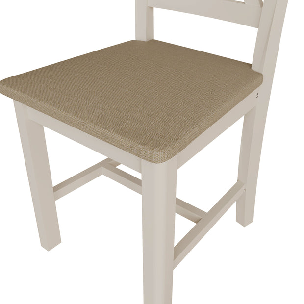 Roman Upholstered Cross Back Chair (Set of 2)