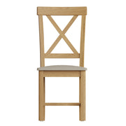 Roman Upholstered Cross Back Chair (Set of 2)