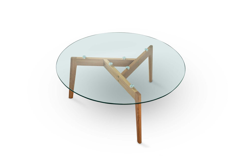 Round Glass Coffee Table - The Oak Bed Store