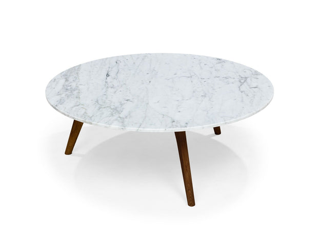 Round Marble Coffee Table - B GRADE - The Oak Bed Store