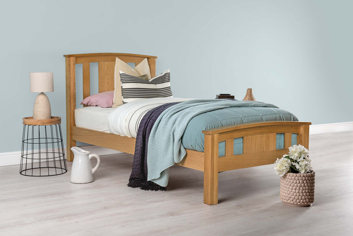 Royal Ascot Natural Oak Bed Frame - 3ft Single - The Oak Bed Store