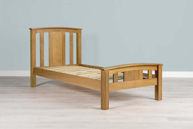 Royal Ascot Natural Oak Bed Frame - 3ft Single - The Oak Bed Store