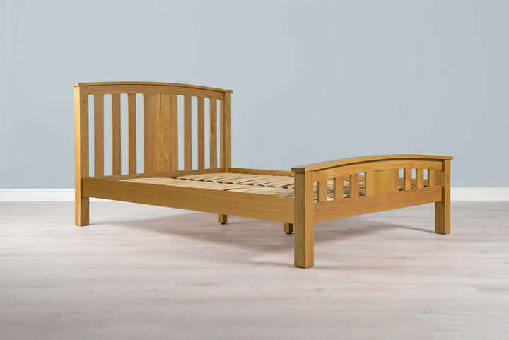 Royal Ascot Solid Natural Oak Bed Frame - 4ft Small Double - The Oak Bed Store