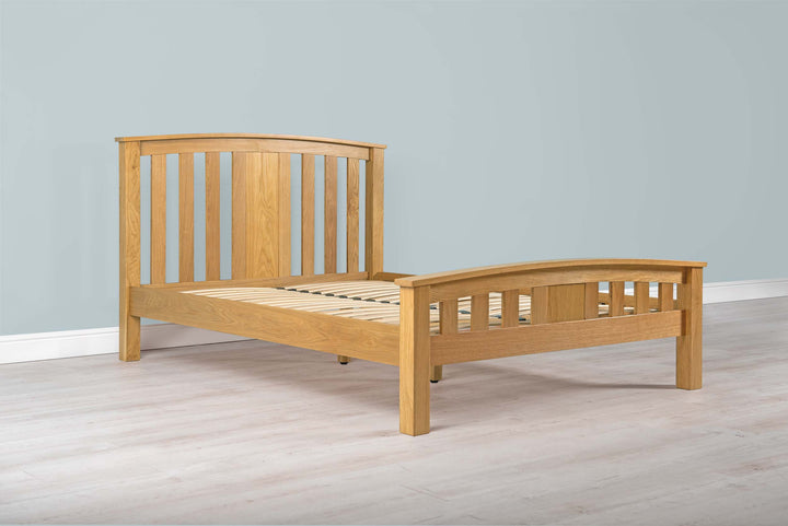 Royal Ascot Solid Natural Oak Bed Frame - 4ft Small Double - The Oak Bed Store