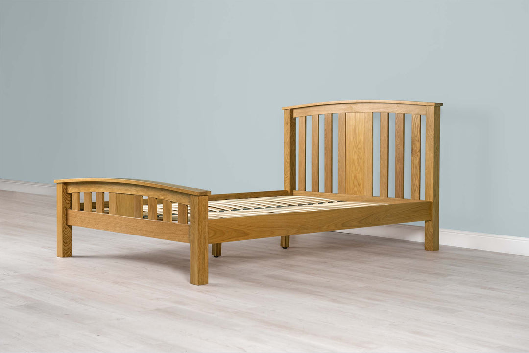 Royal Ascot Solid Natural Oak Bed Frame - 4ft Small Double - The Oak Bed Store