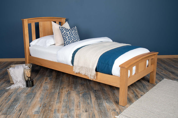 Royal Ascot Solid Natural Oak Bed Frame - Various Sizes - B GRADE - The Oak Bed Store