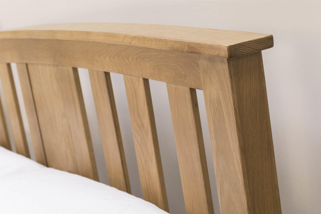 Royal Ascot Solid Natural Oak Storage Bed Frame - 5ft King Size - B GRADE - The Oak Bed Store