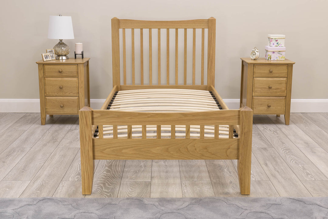 Salisbury Solid Oak Bed Frame 3ft - Single - The Oak Bed Store