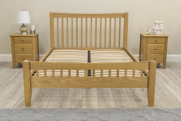 Salisbury Solid Oak Bed Frame 4ft6 - Double - The Oak Bed Store