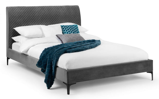 Sandringham Velvet Fabric Bed Frame - 6ft Super King