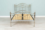 Sienna Shiny Nickel Metal Bed Frame - 4ft Small Double