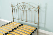 Sienna Shiny Nickel Metal Bed Frame - 4ft6 Double