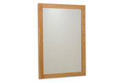 Solid Natural Oak Wall Hung Mirror (73cm x 103cm) - The Oak Bed Store