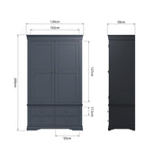 Southwick 2 Door 4 Drawer Double Wardrobe - The Oak Bed Store