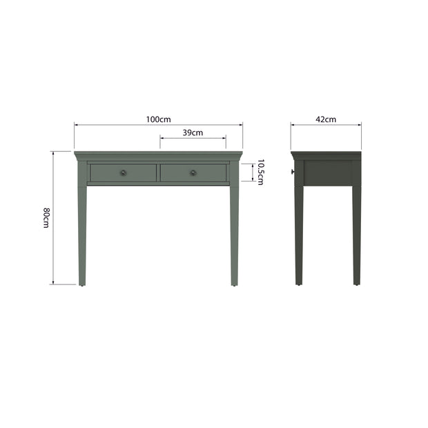 Southwick 2 Drawer Dressing Table - The Oak Bed Store