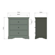 Southwick 3 Drawer Chest of Drawers - The Oak Bed Store