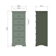 Southwick 5 Drawer Wellington Chest of Drawers - The Oak Bed Store