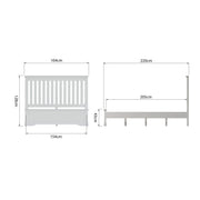 Southwick Bed Frame - 5ft King Size - The Oak Bed Store