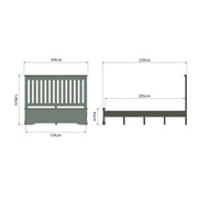 Southwick Bed Frame - 5ft King Size - The Oak Bed Store