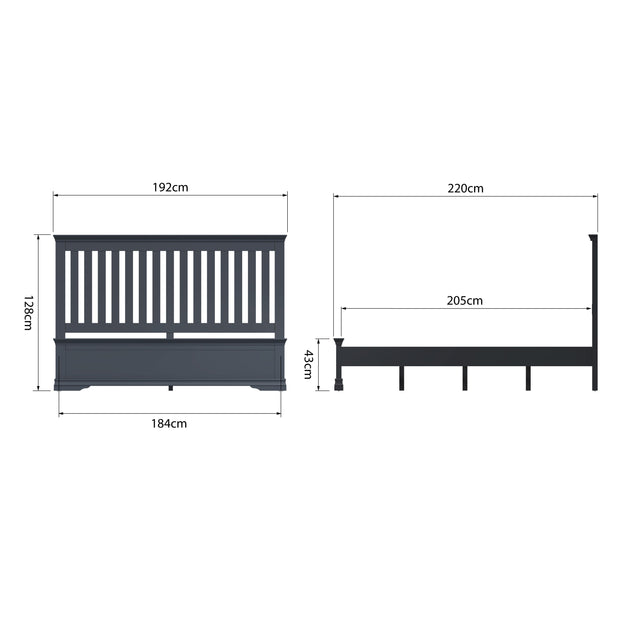 Southwick Bed Frame - 6ft Super King - The Oak Bed Store