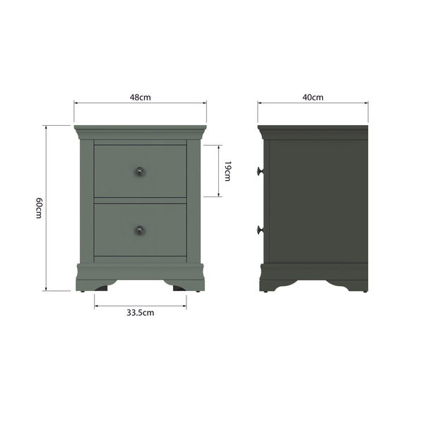 Southwick Large Bedside Table - The Oak Bed Store